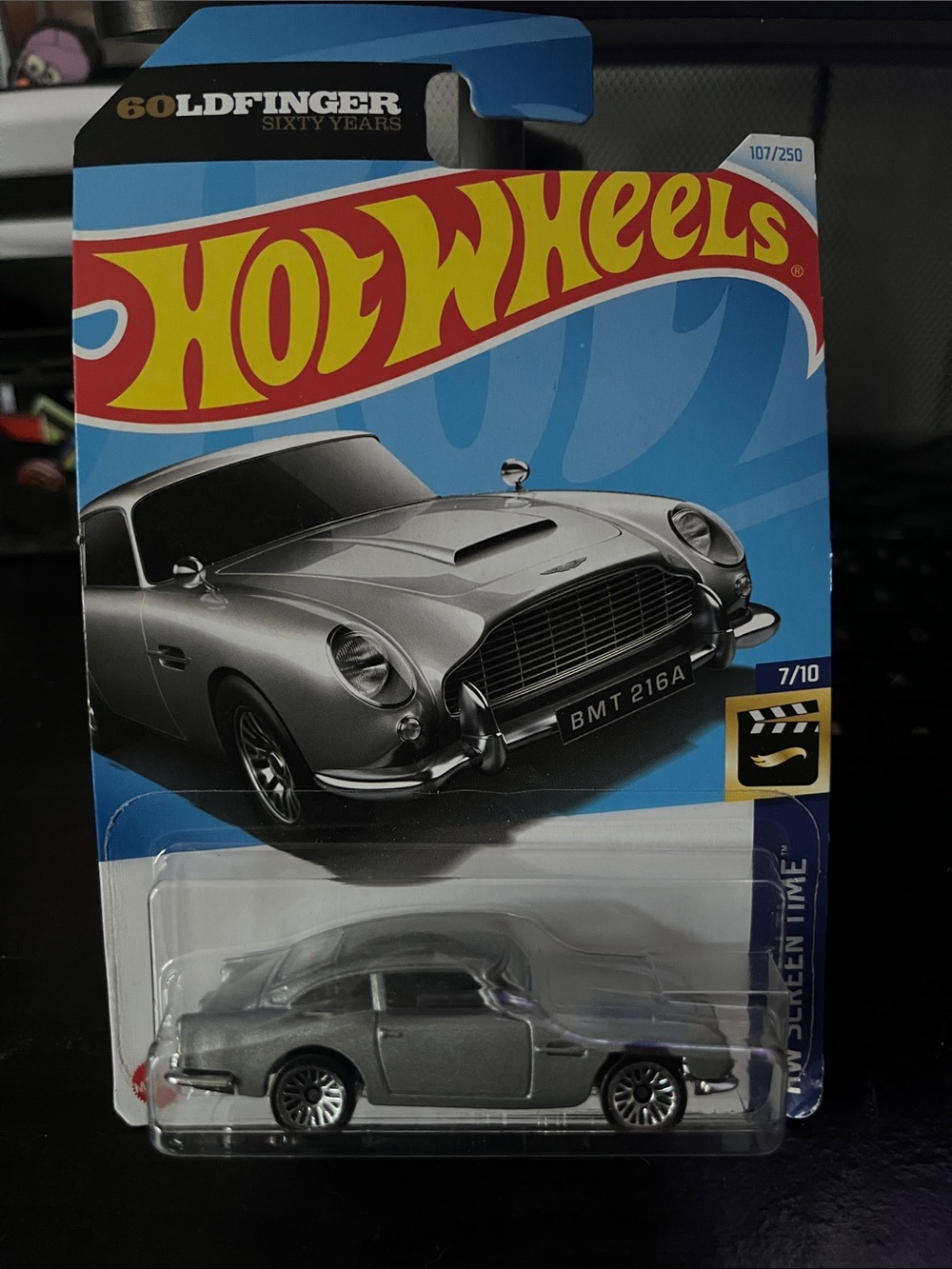 Hot Wheels Silver Aston Martin DB5 Die-Cast Toy Car